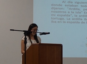 Srta. Luz Clarita Pérez Montes, Ganadora del Primer Lugar de Narratitva